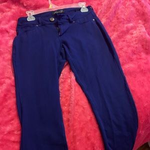 Ankle length blue pants